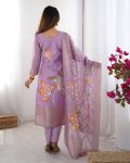 RICH LOOK CHANDERI SILK JACQUARD WORK WITH DIGITAL PRINTED TOP BOTTOM DUPATTA FESTIVE WEAR WHOLESALE PRICE ETHNIC GARMENT (10)