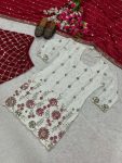 RICH LOOK CHINON SILK SEQUENCE EMBROIDERY WORK TOP SHARARA WITH DUPATTA FESTIVE WEAR WHOLESALE PRICE ETHNIC GARMENT WHOLESALE PRICE ETHNIC GARMENT (2)