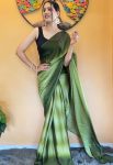 RICH LOOK CHINON THREE TONE SHADE DIGITAL PRINTED READY TO WEAR SAREE WITH UNSTITCHED BLOUSE PARTY WEAR WHOLESALE PRICE ETHNIC GARMENT (7)
