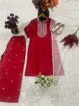 RICH LOOK CREPE EMBROIDERY AND THREAD WITH FANCY GPO LACE WORK TOP PALAZZO WITH DUPATTA FESTIVE WEAR WHOLESALE PRICE ETHNIC GARMENT (9)