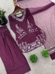 RICH LOOK CREPE SILK EMBROIDERY SEQUENCE WORK TOP PATIYALA WITH DUPATTA FESTIVE WEAR WHOLESALE PRICE ETHNIC GARMENT (3)