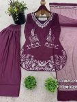 RICH LOOK CREPE SILK EMBROIDERY SEQUENCE WORK TOP PATIYALA WITH DUPATTA FESTIVE WEAR WHOLESALE PRICE ETHNIC GARMENT (3)