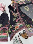 RICH LOOK GEORGETTE DIGITAL PRINT WITH REAL MIRROR & FANCY LACE WORK TOP PALAZZO WITH DUPATTA FESTIVE WEAR WHOLESALE PRICE ETHNIC GARMENT (3)