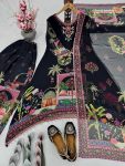 RICH LOOK GEORGETTE DIGITAL PRINT WITH REAL MIRROR & FANCY LACE WORK TOP PALAZZO WITH DUPATTA FESTIVE WEAR WHOLESALE PRICE ETHNIC GARMENT (3)