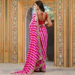 RICH LOOK GEORGETTE DIGITAL PRINTED WITH EMBROIDERY ZARI AND GOTA PATTI WORK SAREE WITH UNSTITCHED BLOUSE PARTY WEAR WHOLESALE PRICE ETHNIC GARMENT (1)