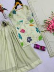 RICH LOOK GEORGETTE EMBROIDERY SEQUENCE AND CODDING WITH FLOREL WORK TOP PALAZZO WITH DUPATTA FESTIVE WEAR WHOLESALE PRICE ETHNIC GARMENT (2)