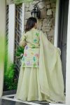 RICH LOOK GEORGETTE EMBROIDERY SEQUENCE AND CODDING WITH FLOREL WORK TOP PALAZZO WITH DUPATTA FESTIVE WEAR WHOLESALE PRICE ETHNIC GARMENT (2)