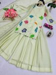 RICH LOOK GEORGETTE EMBROIDERY SEQUENCE AND CODDING WITH FLOREL WORK TOP PALAZZO WITH DUPATTA FESTIVE WEAR WHOLESALE PRICE ETHNIC GARMENT (2)