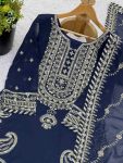 RICH LOOK GEORGETTE EMBROIDERY SEQUENCE WORK TOP PALAZZO WITH DUPATTA FESTIVE WEAR WHOLESALE PRICE ETHNIC GARMENT (2)
