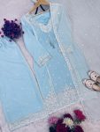 RICH LOOK GEORGETTE EMBROIDERY SEQUENCE WORK WITH FANCY LATKAN WORK TOP PALAZZO WITH DUPATTA PARTY WEAR WHOLESALE PRICE ETHNIC GARMENT (3)