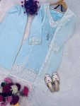 RICH LOOK GEORGETTE EMBROIDERY SEQUENCE WORK WITH FANCY LATKAN WORK TOP PALAZZO WITH DUPATTA PARTY WEAR WHOLESALE PRICE ETHNIC GARMENT (3)