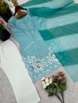 RICH LOOK GEORGETTE EMBROIDERY WORK TOP PATIYALA WITH DUPATTA FESTIVE WEAR WHOLESALE PRICE ETHNIC GARMENT (5)