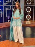 RICH LOOK GEORGETTE EMBROIDERY WORK TOP PATIYALA WITH DUPATTA SKY