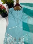 RICH LOOK GEORGETTE EMBROIDERY WORK TOP PATIYALA WITH DUPATTA FESTIVE WEAR WHOLESALE PRICE ETHNIC GARMENT (5)