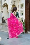 RICH LOOK GEORGETTE PITHA AND GOTA PATTI WORK SAREE WITH UNSTITCHED BLOUSE PARTY WEAR WHOLESALE PRICE ETHNIC GARMENT (4)