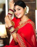 RICH LOOK GERGETTE EMBROIDERY WORK SAREE WITH UNSTITCHED BLOUSE WEDDING WEAR WHOLESALE PRICE ETHNICGARMENT (7)