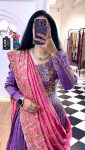RICH LOOK GOLD CRUSH EMBROIDERY THREAD AND SEQUENCE WORK LEHENGA CHOLI WITH DUPATTA PARTY WEAR WHOLESALE PRICE ETHNIC GARMENT (4)