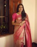 RICH LOOK LICHI SILK JACQUARD WORK SAREE WITH UNTITCHED BLOUSE FESTIVE WEAR WHOLESALE PRICE ETHNIC GARMENT (3)