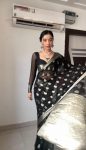 RICH LOOK LINEN SLUB WEAVING WORK SAREE WITH UNSTITCHED BLOUSE WHOLESALE PRICE ETHNIC GARMENT (1)