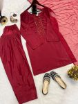 RICH LOOK NATURAL CREEP SILK BEADS HAND WORK WITH SEQUENCE MULTI NEEDLE EMBROIDERY WORK TOP PATIYALA WITH DUPATTA FESTIVE WAR WHOLESALE PRICE ETHNIC GARMENT (4)