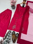 RICH LOOK NATURAL CREPE EMBROIDERY SEQUENCE WORK TOP PATIYALA WITH DUPATTA FESTIVE WEAR WHOLESALE PRICE ETHNIC GARMENT (9)