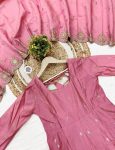 RICH LOOK PV-SILK CHANDERI EMBROIDERY WORK TOP BOTTOM WITH DUPATTA PARTY WEAR WHOLESALE PRICE ETHNIC GARMENT (2)