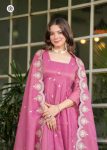 RICH LOOK PV-SILK CHANDERI EMBROIDERY WORK TOP BOTTOM WITH DUPATTA PARTY WEAR WHOLESALE PRICE ETHNIC GARMENT (2)