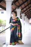 RICH LOOK SOFT LICHI SILK JACQUARD WORK SAREE WITH UNSTITCHED BLOUSE CASUAL WEAR WHOLESALE PRICE ETHNIC GARMENT (5)