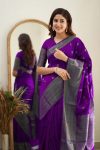 RICH LOOK SOFT LICHI SILK JACQUARD WORK SAREE WITH UNTITCHED BLOUSE PARTY WEAR WHOLESALE PRICE ETHNIC GARMENT (28)