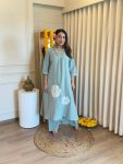 RICH LOOK SOUTH COTTON REAL MIRROR HANDWORK TOP BOTTOM SET FESTIVE WEAR WHOLESALE PRICE ETHNIC GARMENT (4)