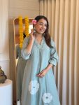 RICH LOOK SOUTH COTTON REAL MIRROR HANDWORK TOP BOTTOM SET FESTIVE WEAR WHOLESALE PRICE ETHNIC GARMENT (4)
