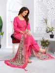 RICH LOOK VISCOSE EMBROIDERY WORK TOP BOTTOM WITH DUPATTA FESTIVE WEAR WHOLESALE PRICE ETHNIC GARMENT (1)