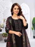RICH LOOK VISCOSE EMBROIDERY WORK TOP BOTTOM WITH DUPATTA FESTIVE WEAR WHOLESALE PRICE ETHNIC GARMENT (3)