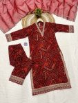 RICH LOOK VISCOSE RAYON EMBROIDERY WORK TOP BOTTOM WITH DUPATTA FESTIVE WEAR WHOLESALE PRICE ETHNIC GARMENT (2)