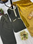 ROAMN SHIMMER SILK READY MADE LACE BORDER WORK TOP PATIYALA WITH DUPATTA FESTIVE WEAR WHOLESALE PRICE ETHNIC GARMENT (2)