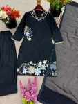 TRANDING CREEP SILK EMBROIDERY SEQUENCE WORK TOP PATIYALA WITH DUPATTA FESTIVE WEAR WHOLESALE PRICE ETHNIC GARMENT (5)