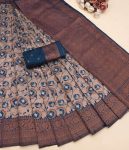 TRENDING BANARASI SILK WEAVING SAREE WITH UNSTITCHED BLOUSE WEDDING WEAR WHOLESALE PRICE ETHNIC GARMENT (9)