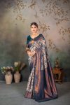 TRENDING BANARASI SILK WEAVING SAREE WITH UNSTITCHED BLOUSE WEDDING WEAR WHOLESALE PRICE ETHNIC GARMENT (9)