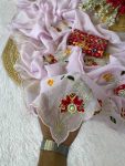 TRENDING CRUNCHY CHIFFON BUTTA MOTI WORK SAREE WITH UNSTITCHED BLOUSE WEDDING WEAR WHOLESALE PRICE ETHNIC GARMENT (8)