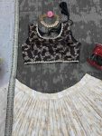 TRENDING JACQUARD CODING SEQUENCE WORK LEHNGA CHOLI WITH DUPATTA PARTY WEAR WHOLESALE PRICE ETHNIC GARMENT (17)