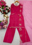 TRENDING NATURAL CREPE EMBROIDERY SEQUENCE WORK TOP PATIYALA WITH DUPATTA FESTIVE WEAR WHOLESALE PRICE ETHNIC GARMENT (3)