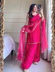 TRENDING NATURAL CREPE EMBROIDERY SEQUENCE WORK TOP PATIYALA WITH DUPATTA RANI