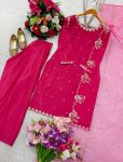 TRENDING NATURAL CREPE EMBROIDERY SEQUENCE WORK TOP PATIYALA WITH DUPATTA FESTIVE WEAR WHOLESALE PRICE ETHNIC GARMENT (3)