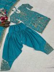 TRENDING NATURAL CREPE EMBROIDERY SEQUENCE WORK TOP PATIYALA WITH DUPATTA PARTY WEAR WHOLESALE PRICE ETHNIC GARMENT (5)