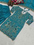 TRENDING NATURAL CREPE EMBROIDERY SEQUENCE WORK TOP PATIYALA WITH DUPATTA PARTY WEAR WHOLESALE PRICE ETHNIC GARMENT (5)
