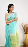 TRENDING SOFT COTTON WEAVING JAQUARD BORDER WORK SAREE WITH UNSTITCHED BLOUSE PARTY WEAR WHOLESALE PRICE ETHNICGARMENT (9)