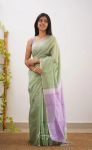 TRENDING SOFT COTTON WEAVING JAQUARD BORDER WORK SAREE WITH UNSTITCHED BLOUSE PARTY WEAR WHOLESALE PRICE ETHNICGARMENT (16)