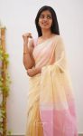 TRENDING SOFT COTTON WEAVING JAQUARD BORDER WORK SAREE WITH UNSTITCHED BLOUSE PARTY WEAR WHOLESALE PRICE ETHNICGARMENT (21)