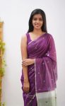 TRENDING SOFT COTTON WEAVING JAQUARD BORDER WORK SAREE WITH UNSTITCHED BLOUSE PARTY WEAR WHOLESALE PRICE ETHNICGARMENT (30)