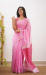 TRENDING SOFT COTTON WEAVING JAQUARD BORDER WORK SAREE WITH UNSTITCHED BLOUSE PARTY WEAR WHOLESALE PRICE ETHNICGARMENT (8)